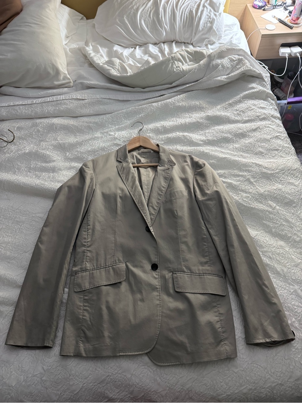 Rag & Bone Light Taupe Cotton Blazer